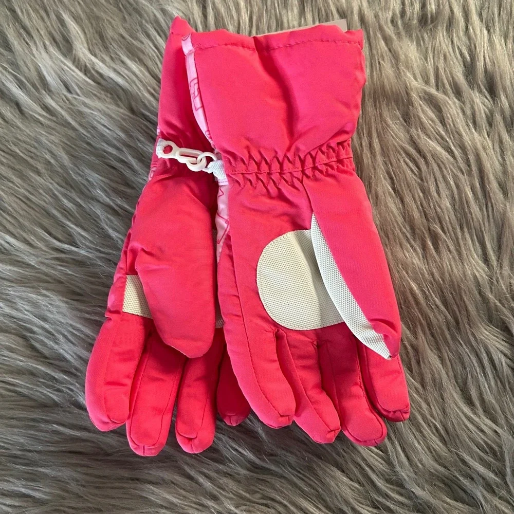 Nintendo Super Mario Snow Gloves Girls Size Small/Medium‎ Pink